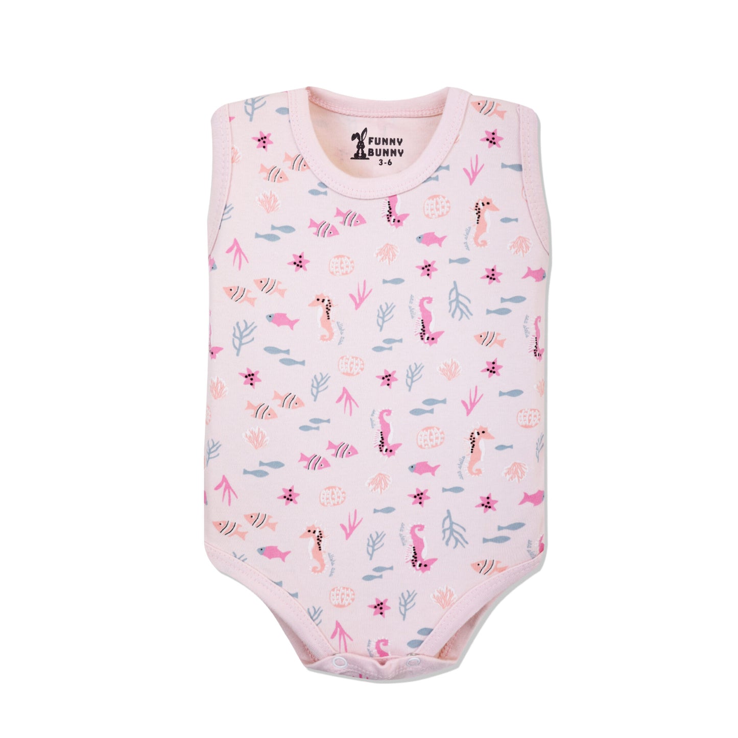 Funny Bunny Baby® Sleeveless Onesies  "Snap Closure"