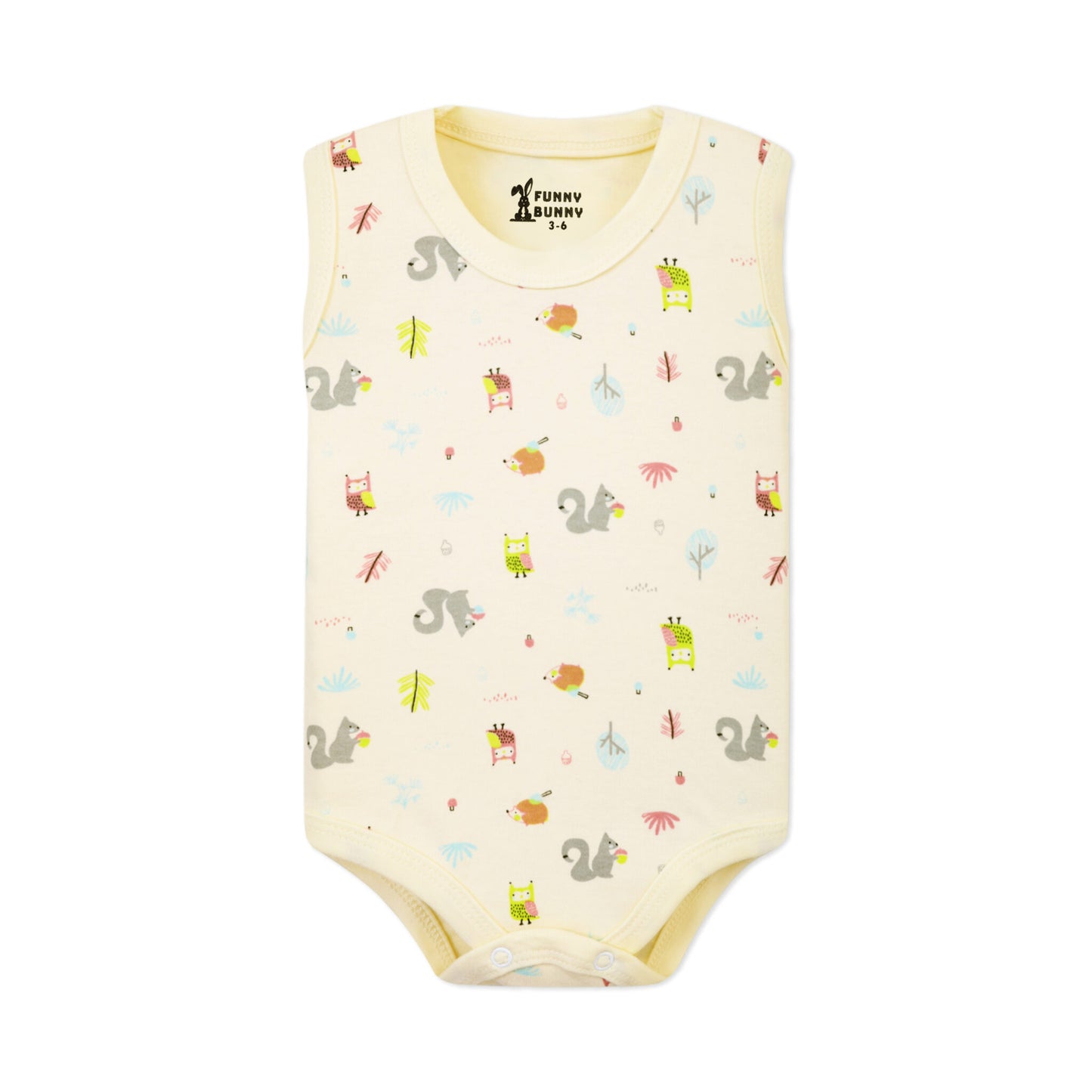 Funny Bunny Baby® Sleeveless Onesies  "Snap Closure"