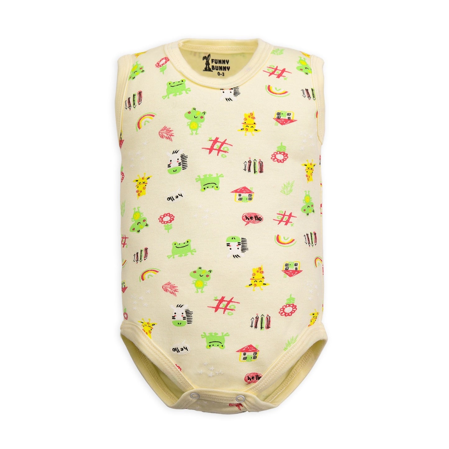 Funny Bunny Baby® Sleeveless Onesies  "Snap Closure"