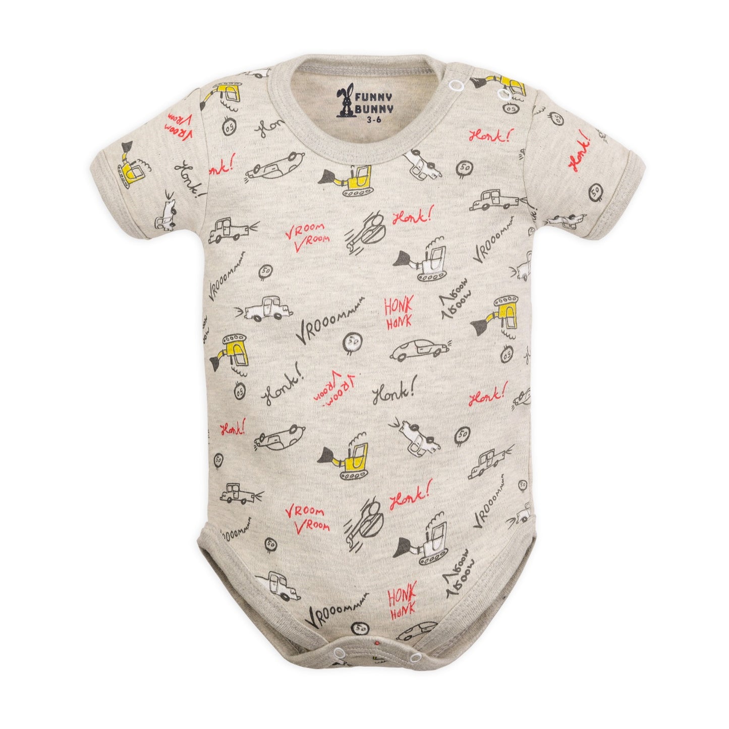 Funny Bunny Baby® Half Sleeves Onesies  "Snap Closure"