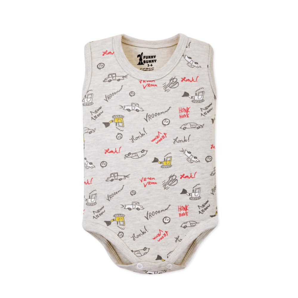 Funny Bunny Baby® Sleeveless Onesies  "Snap Closure"