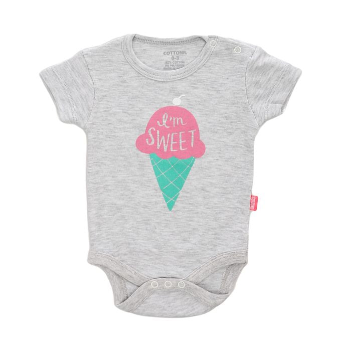 Cottonil Baby® Half Sleeves Onesies  "Snap Closure"