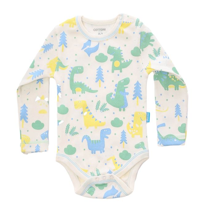 Cottonil Baby® Long Sleeves Onesies  "Snap Closure"