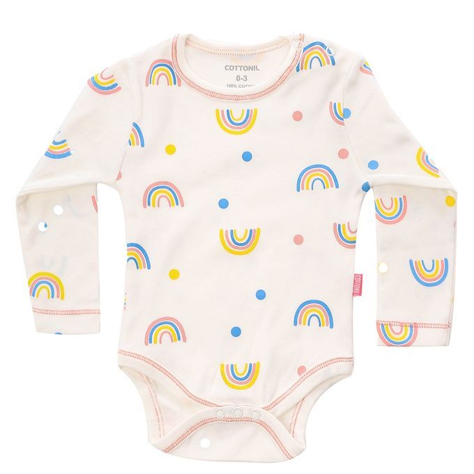 Cottonil Baby® Long Sleeves Onesies  "Snap Closure"