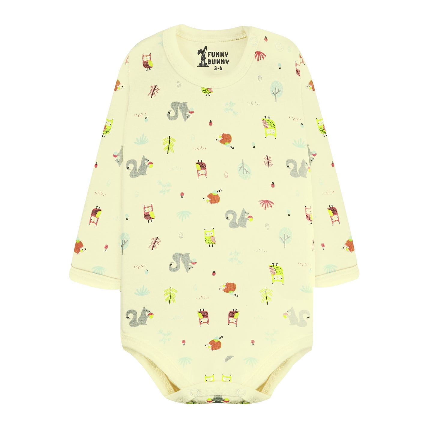 Funny Bunny Baby® Long Sleeves Onesies  "Snap Closure"