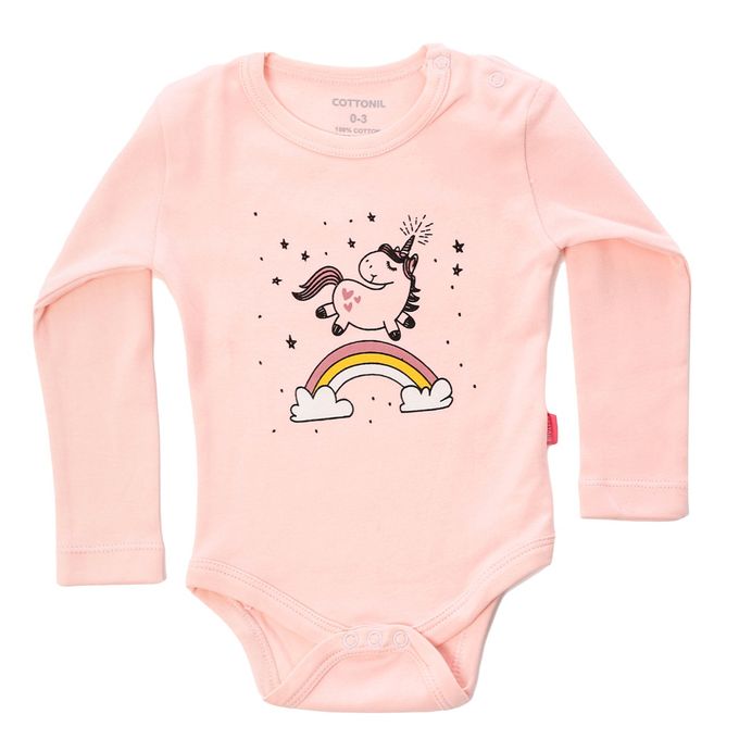 Cottonil Baby® Long Sleeves Onesies  "Snap Closure"