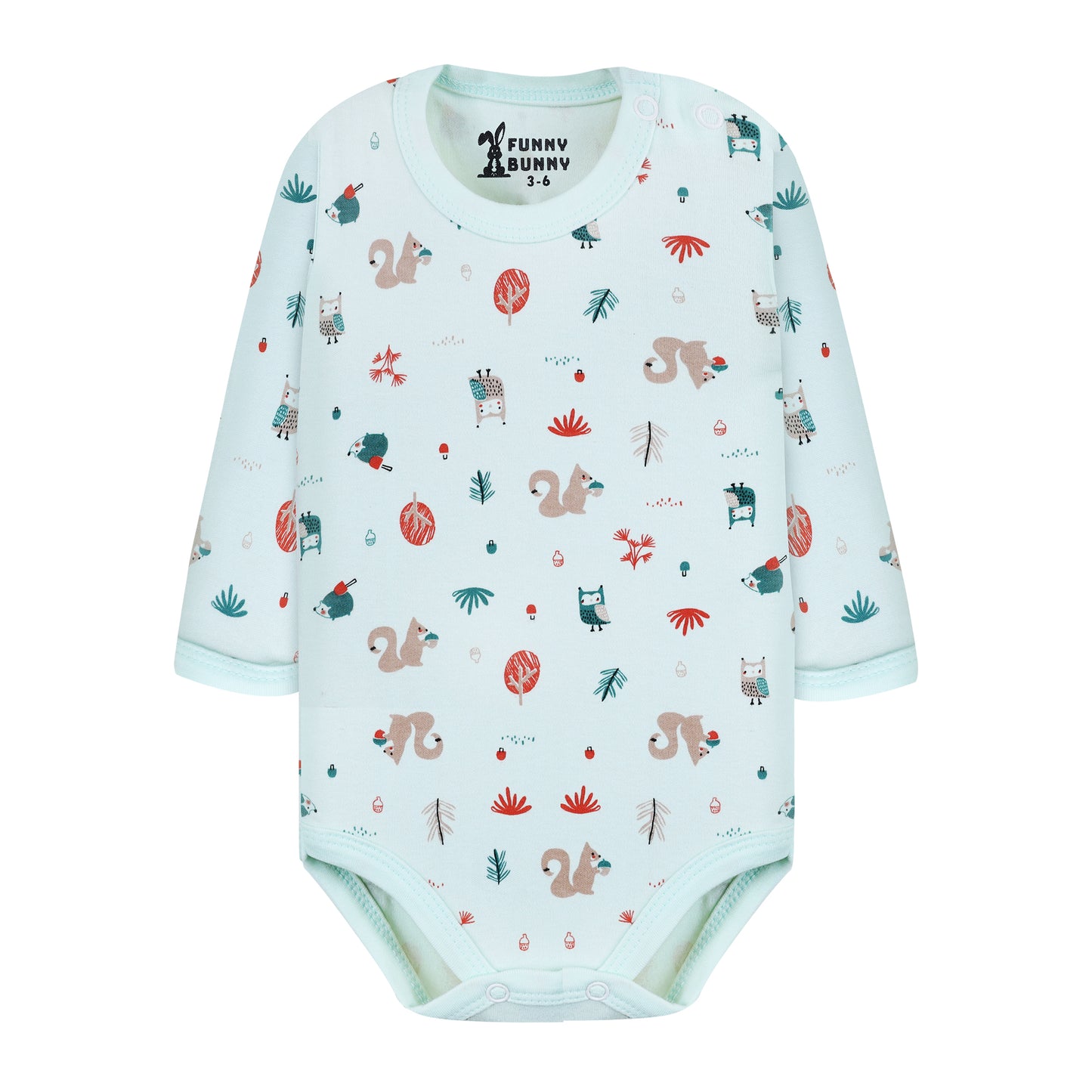 Funny Bunny Baby® Long Sleeves Onesies  "Snap Closure"