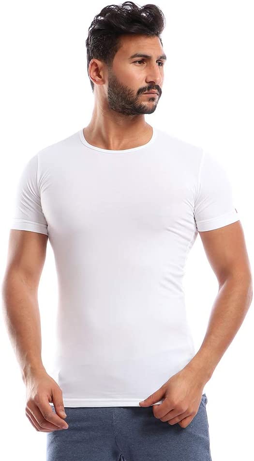 Cottonil Stretch® Men Half Sleeves Round Neck Undershirt