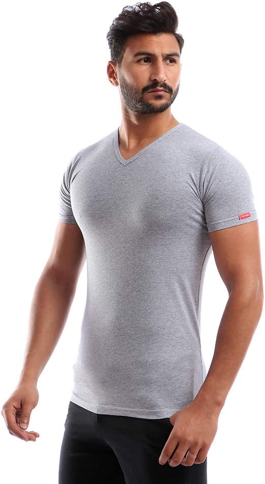 Cottonil Stretch® Men Half Sleeves "V" Neck Undershirt