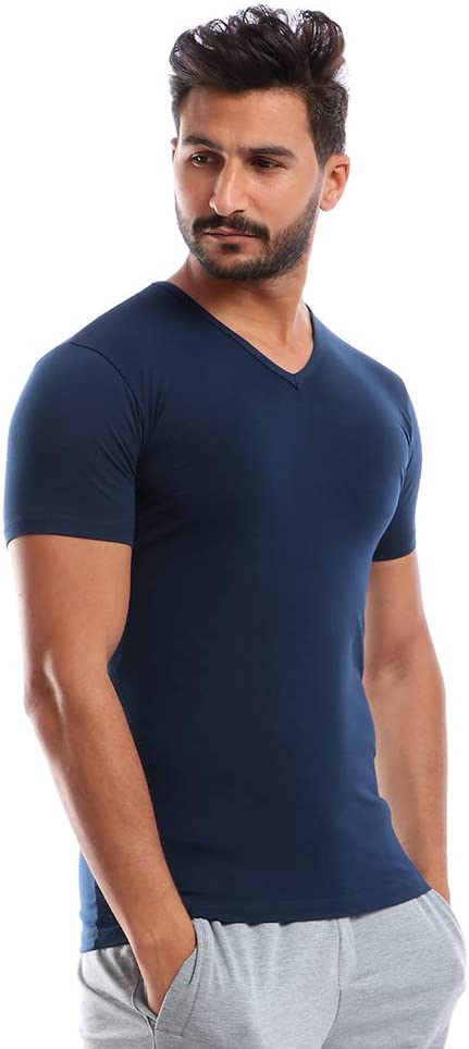 Cottonil Stretch® Men Half Sleeves "V" Neck Undershirt