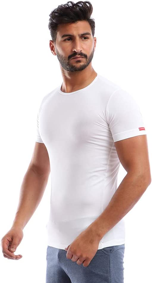 Cottonil Stretch® Men Half Sleeves Round Neck Undershirt